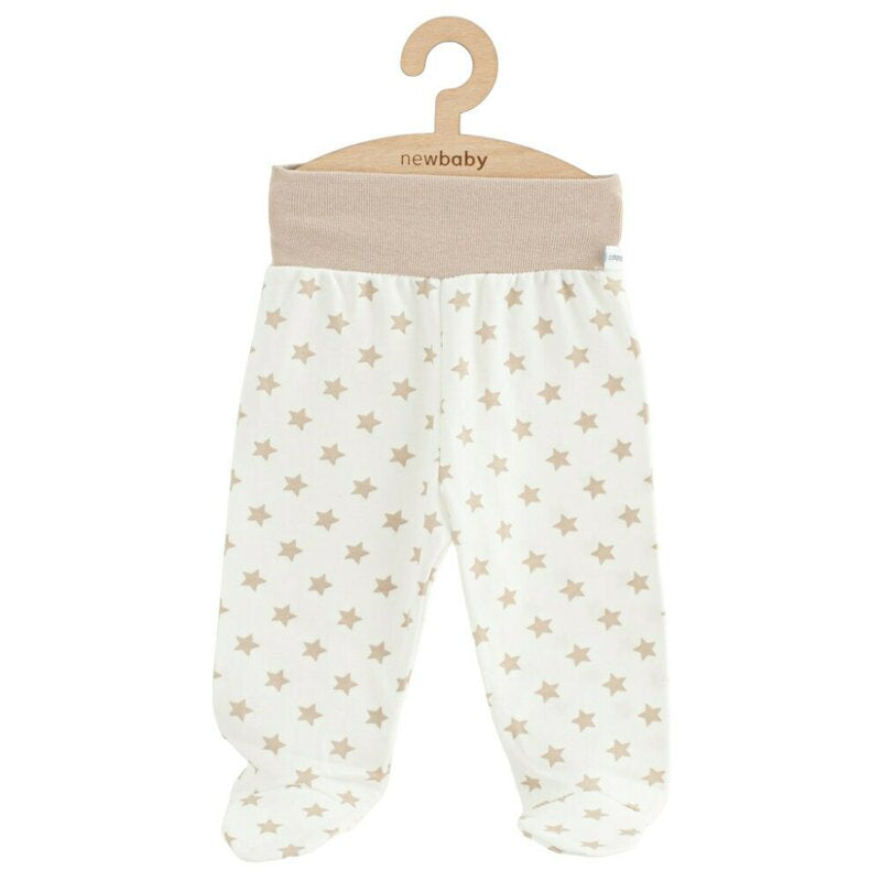 Pantalonasi cu botosei New Baby Classic II 56, Bej Stelute – pantalonașii cu botoșei și imprimeu cu steluțe