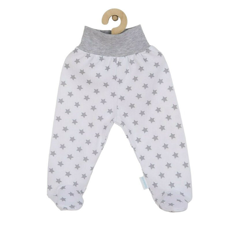 Pantalonasi cu botosei New Baby Classic II 56, Gri Stelute – pantalonașii cu botoșei și imprimeu cu steluțe