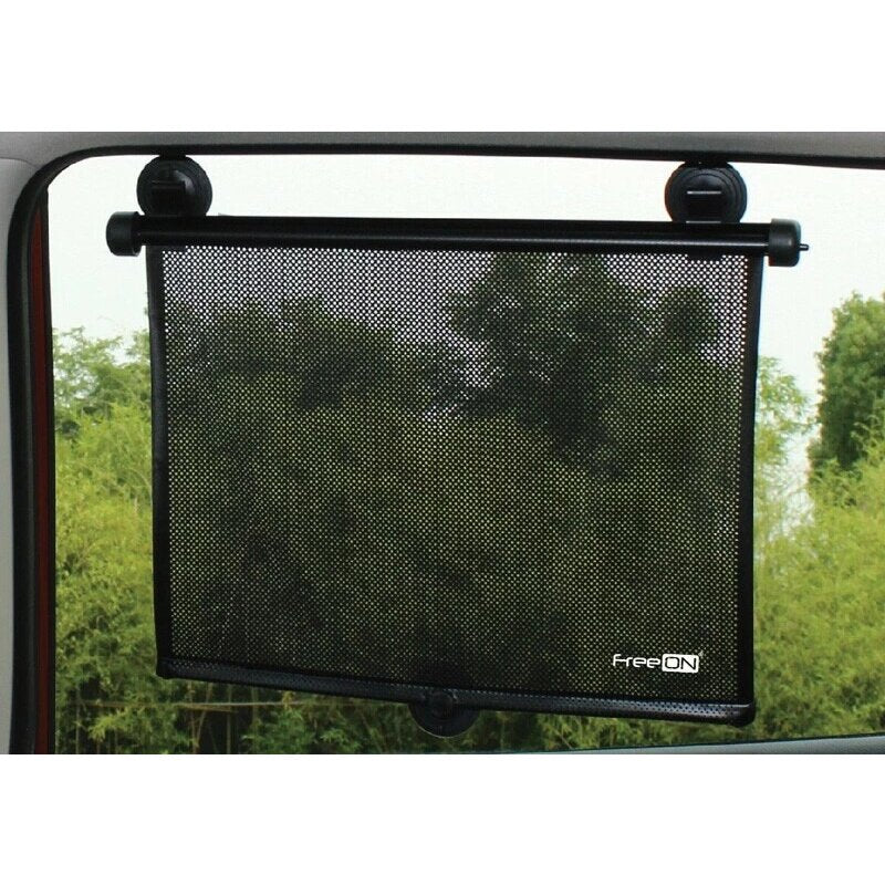 Parasolar auto retractabil FreeON, negru – vedere generală