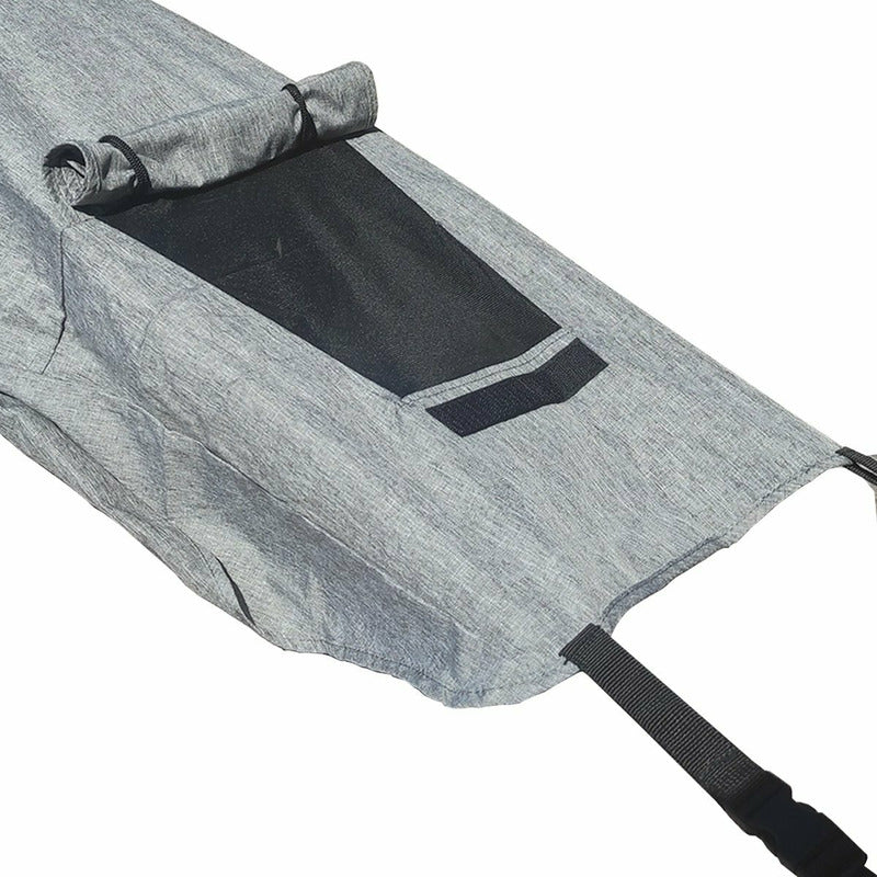 Parasolar, FreeON, Cu laterale pentru landou si carucior, Copertina protectie UPF 50+ cu fereastra, Usor reglabil, Rezistent la apa, Gri