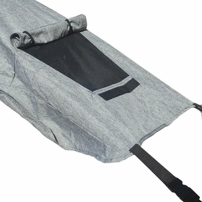 Parasolar, FreeON, Cu laterale pentru landou si carucior, Copertina protectie UPF 50+ cu fereastra, Usor reglabil, Rezistent la apa, Gri