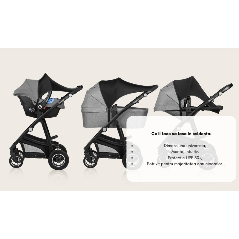 Parasolar Lionelo pentru carucior, Negru