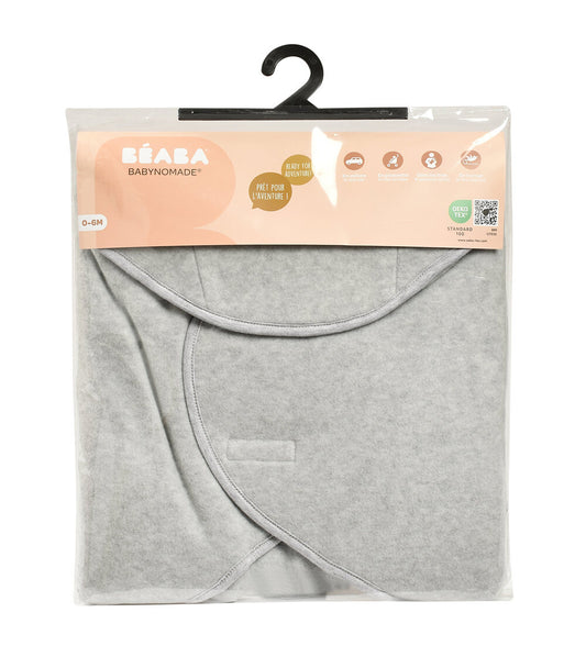 Paturica de infasat BabyNomade 0-6 luni Heather Grey