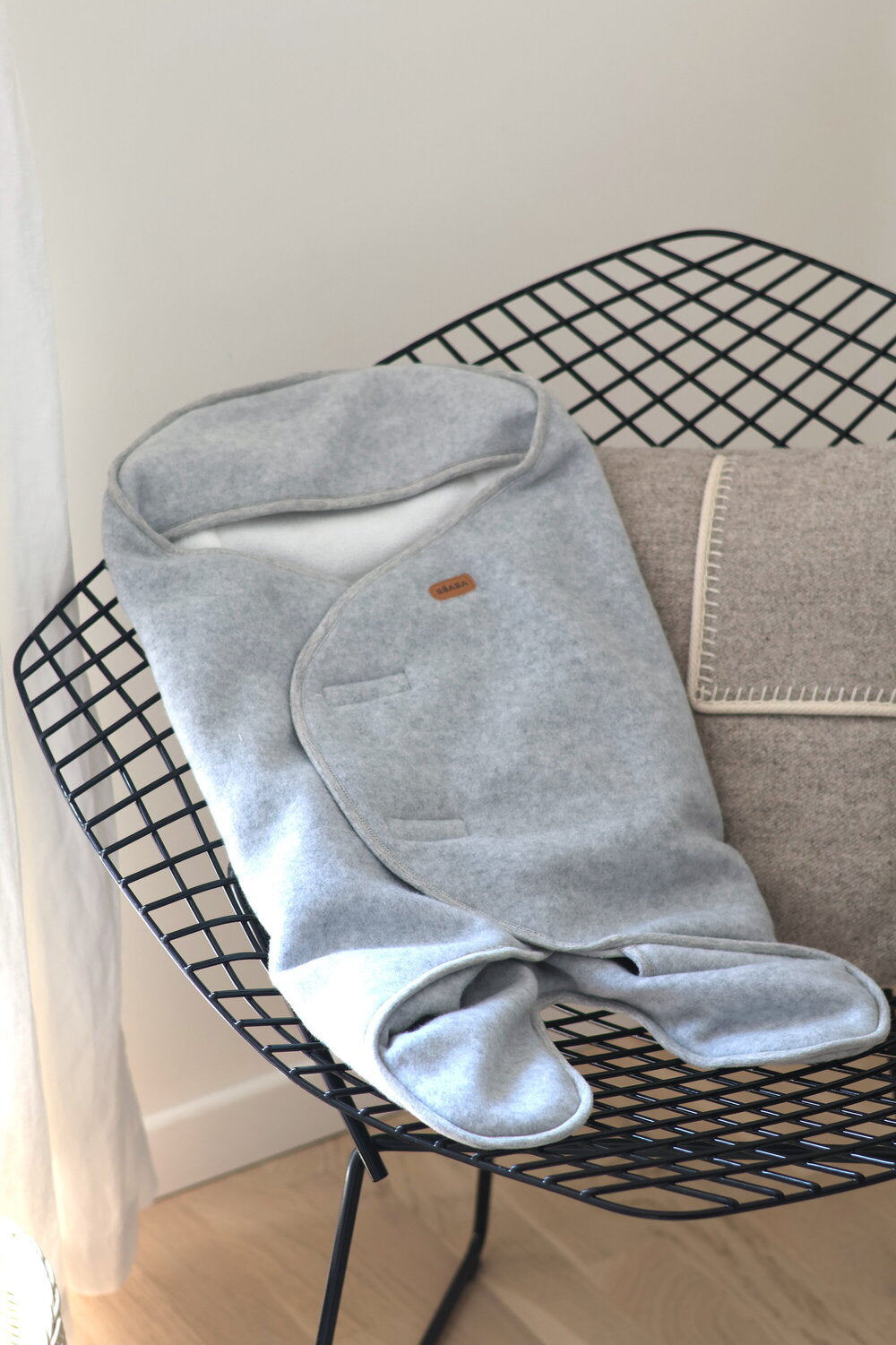 Paturica de infasat BabyNomade 0-6 luni Heather Grey