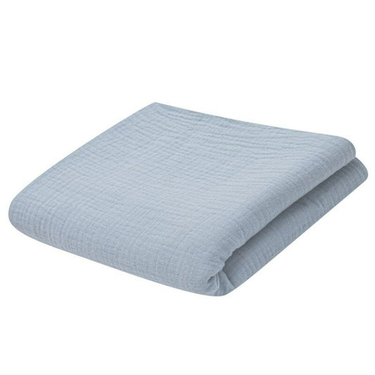 Paturica bebe, New Baby, 70x100 cm, Din muselina, 100% bumbac certificat Oeko Tex Standard 100, Grey