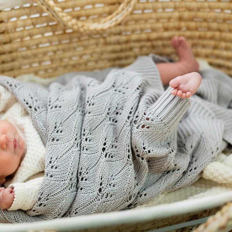 Paturica, Bocioland, Milano, Pentru copii, Moale, Din bambus si bumbac, Cu proprietati de termoreglare, Antialergica si antibacteriana, Dimensiune mare 80 x 100 cm, Mint