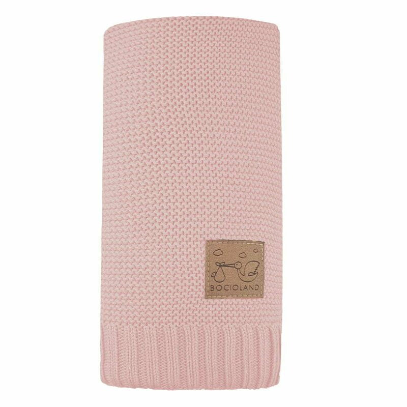 Paturica, Bocioland, Paris, Pentru copii, Moale, Din bambus si bumbac, Cu proprietati de termoreglare, Antialergica si antibacteriana, Dimensiune mare 80 x 100 cm, Pink