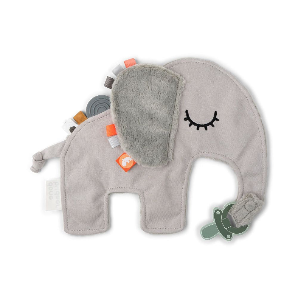 Paturica de atasat suzeta Done by Deer Cozy Friend Elphee Grey - detaliu