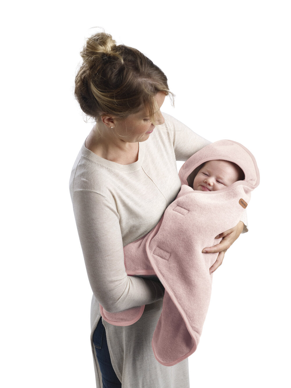 Paturica de infasat BabyNomade 0-6 luni Dusty Rose