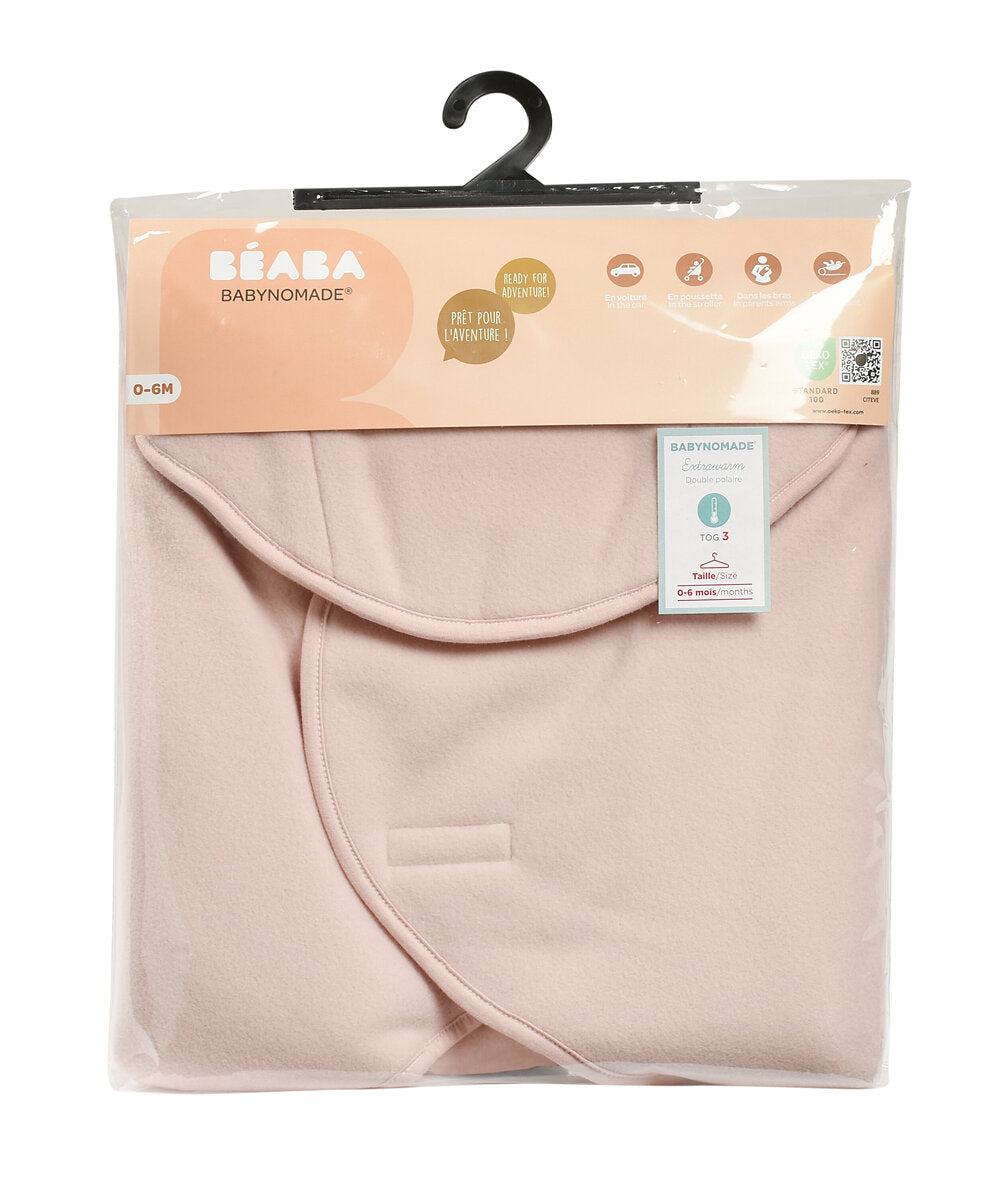 Paturica de infasat BabyNomade 0-6 luni Dusty Rose