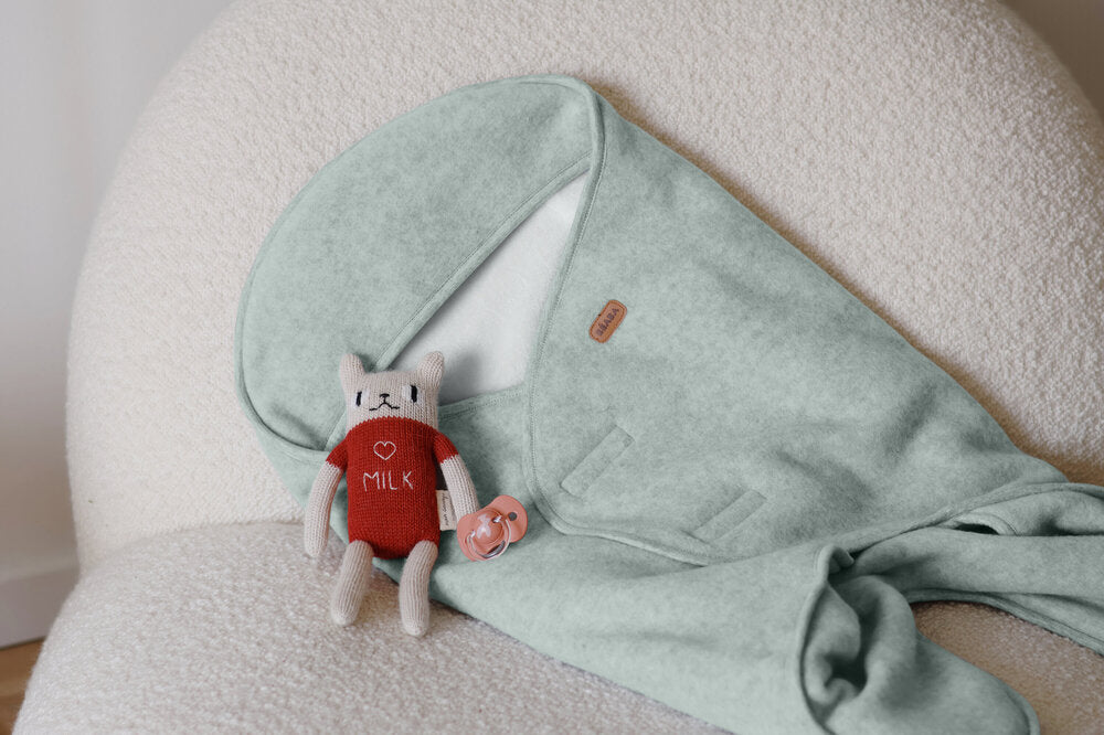 Paturica de infasat BabyNomade 0-6 luni Sage Green