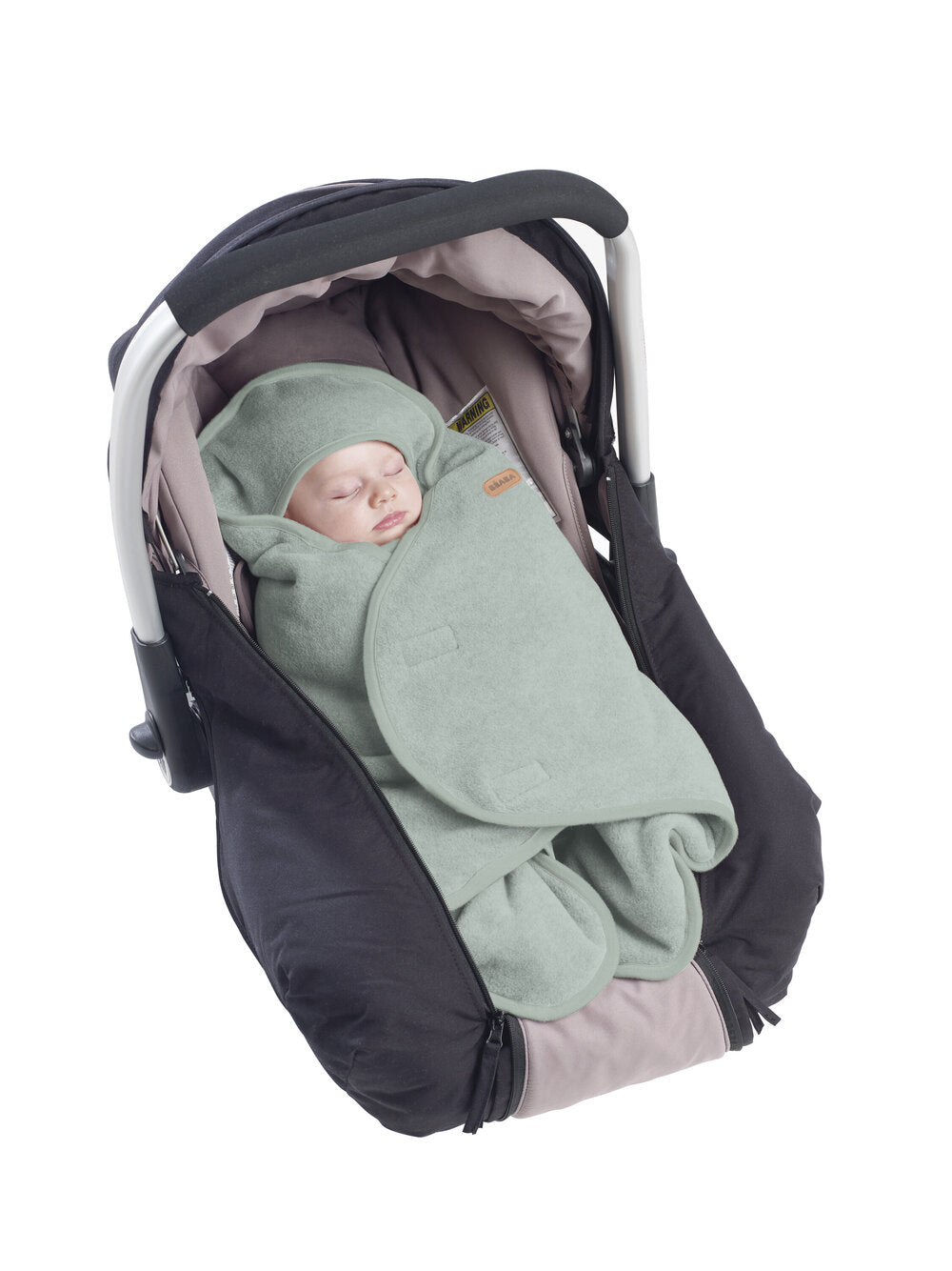 Paturica de infasat BabyNomade 0-6 luni Sage Green