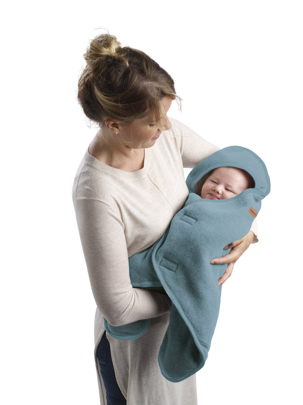 Paturica de infasat BabyNomade 0-6 luni Baltic Blue