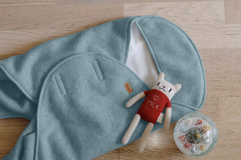 Paturica de infasat BabyNomade 0-6 luni Baltic Blue