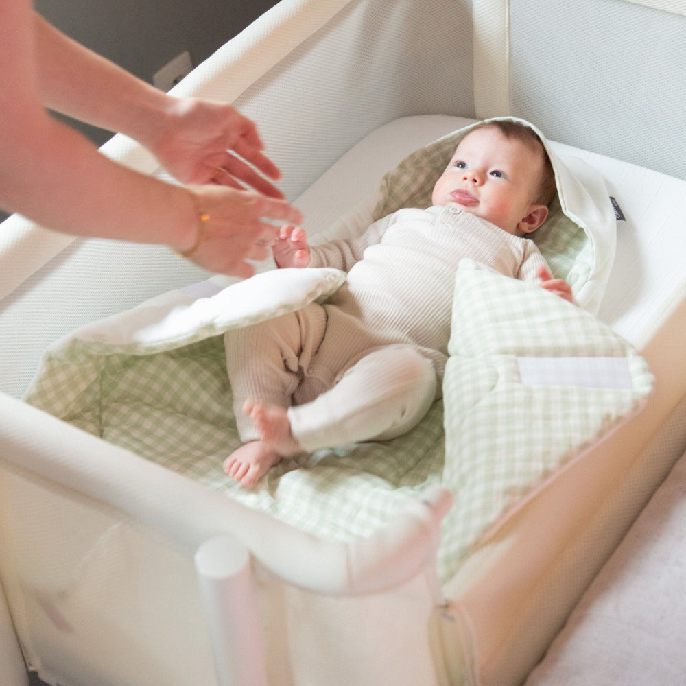 Paturica de infasat Childhome 75x75 cm Jerse Tetra Verde