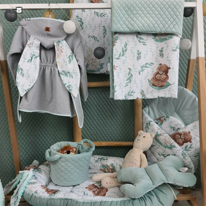 Paturica de infasat, MimiNu, Cu doua fete, Cu multiple utilizari, Cu inchidere arici velcro, Dimensiune 75x75 cm, Din bumbac certificat Oeko Tex Standard 100, Lulu Natural