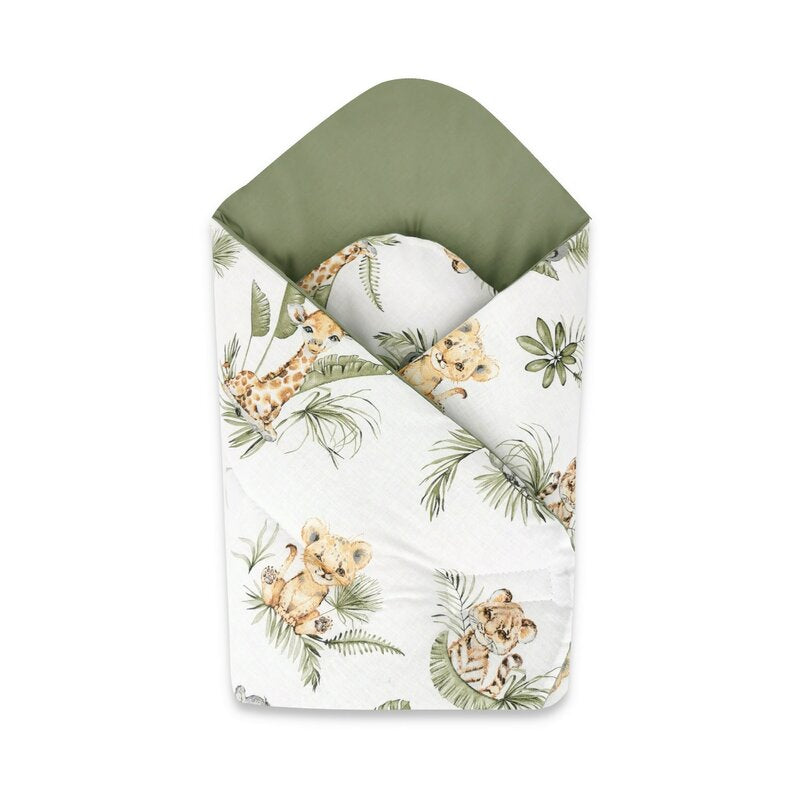 Păturică de înfășat Qmini Safari 75x75 cm – vedere produs
