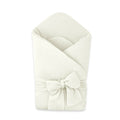Păturică de înfășat Qmini Muslin 75x75 cm, Crem – imagine 5