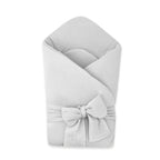 Păturică de înfășat Qmini Muslin 75x75 cm, Gri – vedere produs
