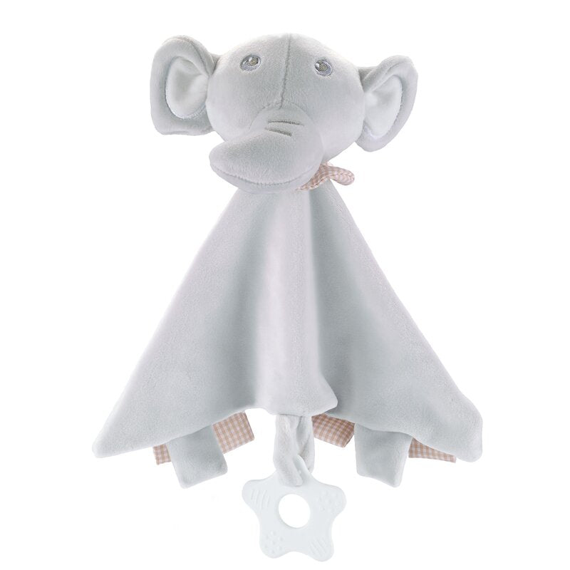 Paturica de plus Free2Play Elephant cu zornaitoare si inel gingival