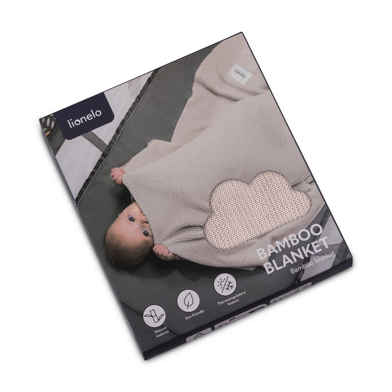 Păturică Lionelo Bamboo Blanket Beige Sand – ambalaj de carton