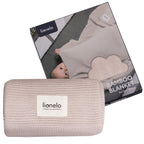 Păturică Lionelo Bamboo Blanket Beige Sand – păturică și ambalaj