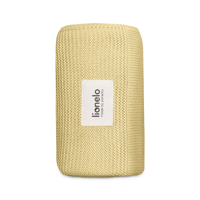 Păturică Lionelo Bamboo Blanket Yellow Lemon – păturică desfăcută