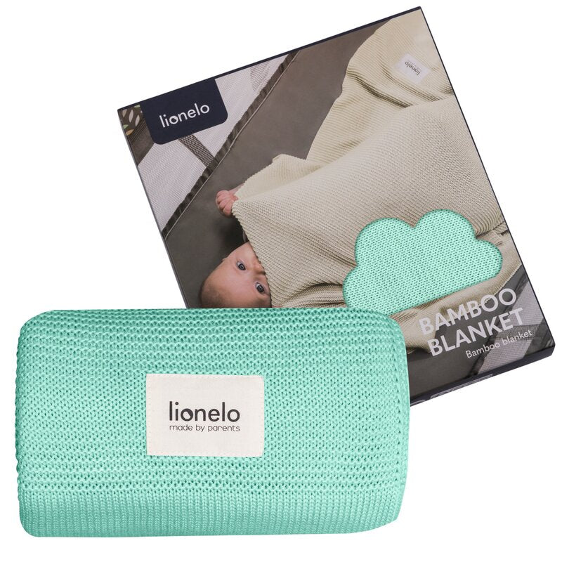 Păturică Lionelo Bamboo Blanket Verde mentă - țesătură