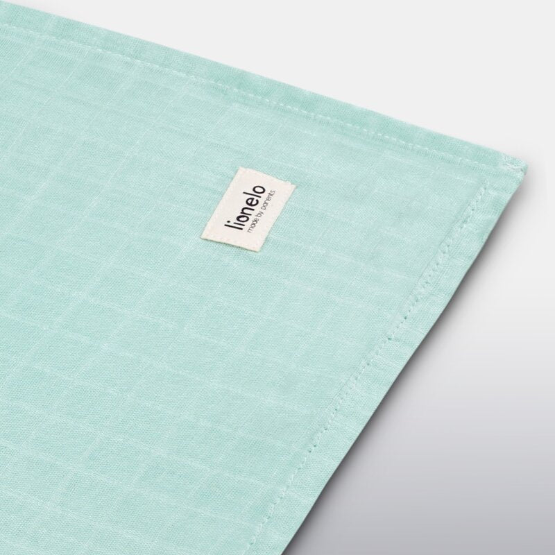 Muselină Lionelo Bamboo Swaddle Green Mint – detaliu țesătură