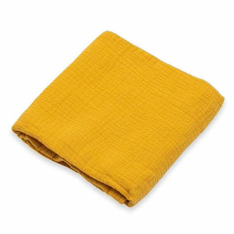 Păturică New Baby Soft Muslin mustar – păturica pliată