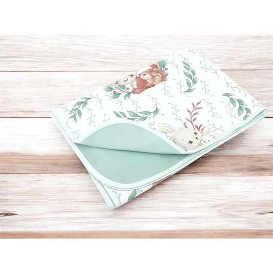 Paturica moale, MimiNu, Cu doua fete, Dimensiune 75x100 cm, Din bumbac certificat Oeko Tex Standard 100, Lulu Natural