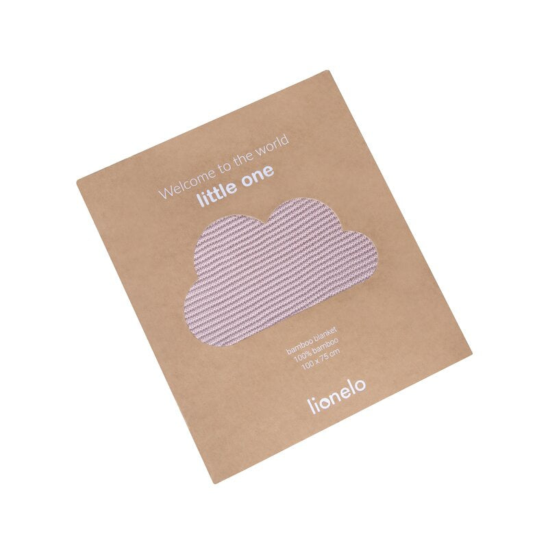 Păturică Lionelo Bamboo Blanket Pink – ambalaj de carton