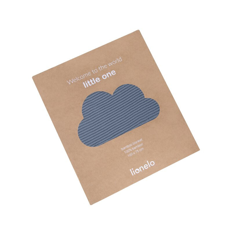 Paturica multifunctionala, Lionelo, Din bambus, Cu proprietati de termoreglare, Antibacteriana, Antifungica, Antialergice, Lavabila la masina de spalat, 100x75 cm, Albastru