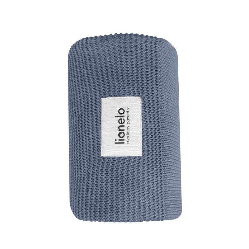 Paturica multifunctionala, Lionelo, Din bambus, Cu proprietati de termoreglare, Antibacteriana, Antifungica, Antialergice, Lavabila la masina de spalat, 100x75 cm, Albastru