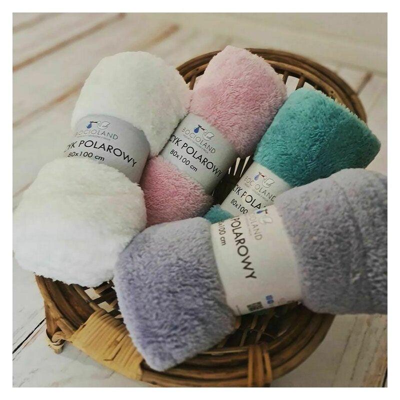 Paturica pufoasa, Bocioland, Pentru copii, Din fleece, Dimensiune mare 80 x 100 cm, Mint