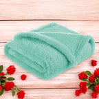 Păturică pufoasă Bocioland din fleece, Mint, 80 × 100 cm, imaginea 2