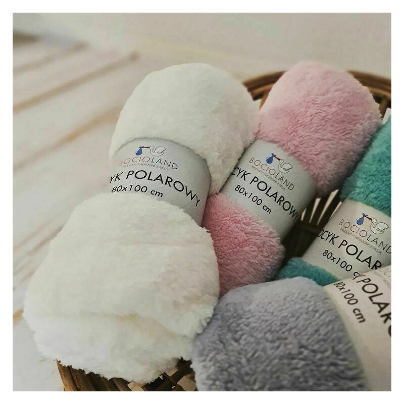 Paturica pufoasa, Bocioland, Pentru copii, Din fleece, Dimensiune mare 80 x 100 cm, Mint