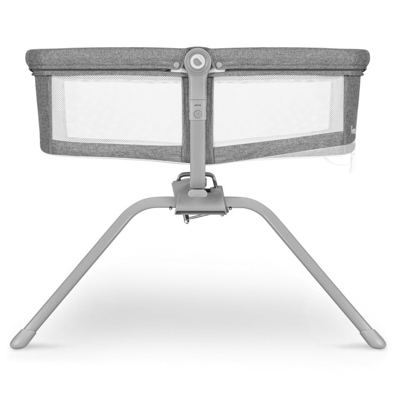 Patut balansoar, Lionelo, Malin, 3 in 1, Pliabil, 0-9 kg, Geanta Transport, Asamblare Rapida, Ultra-Usor, Conform cu standardele europeane de securitate EN1130 si EN16890, Gri