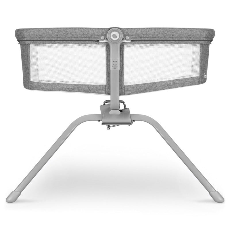 Patut balansoar, Lionelo, Malin, 3 in 1, Pliabil, 0-9 kg, Geanta Transport, Asamblare Rapida, Ultra-Usor, Conform cu standardele europeane de securitate EN1130 si EN16890, Gri