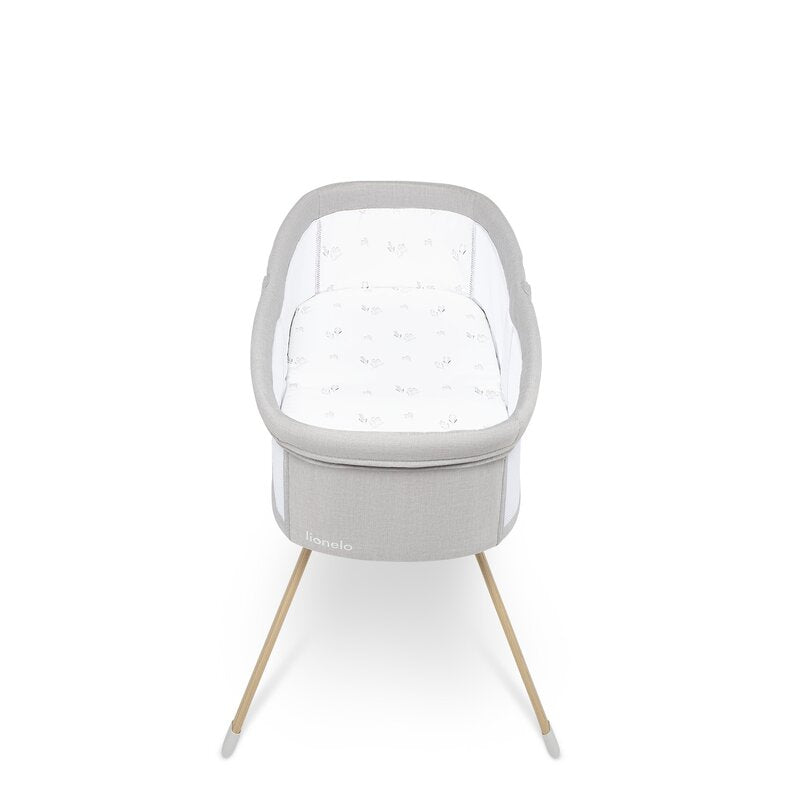 Patut balansoar, Lionelo, Malin Evo, 3 in 1, Pliabil, 0-9 kg, Geanta Transport, Asamblare Rapida, Ultra-Usor, Conform cu standardele europeane de securitate EN1130 si EN16890, Bej