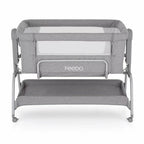 Patut co-sleeper, Feedo, Cu sistem de leganare, Inaltime adjustabila pana la 57-69 cm, sustine pana la 9 kg, 0 luni+ Gri