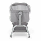 Patut co-sleeper, Feedo, Cu sistem de leganare, Inaltime adjustabila pana la 57-69 cm, sustine pana la 9 kg, 0 luni+ Gri