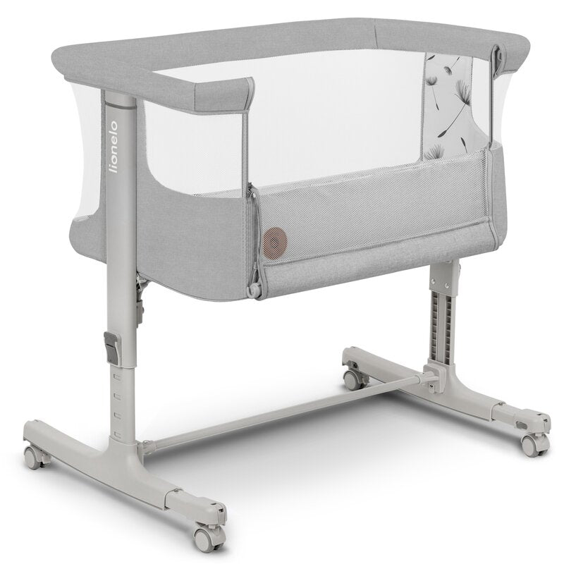 Patut co-sleeper Lionelo Aurora 3in1 Gri deschis - imagine principala