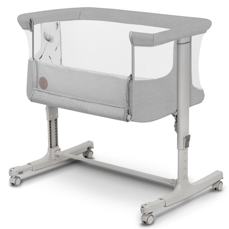 Patut co-sleeper Lionelo Aurora 3in1, Gri deschis