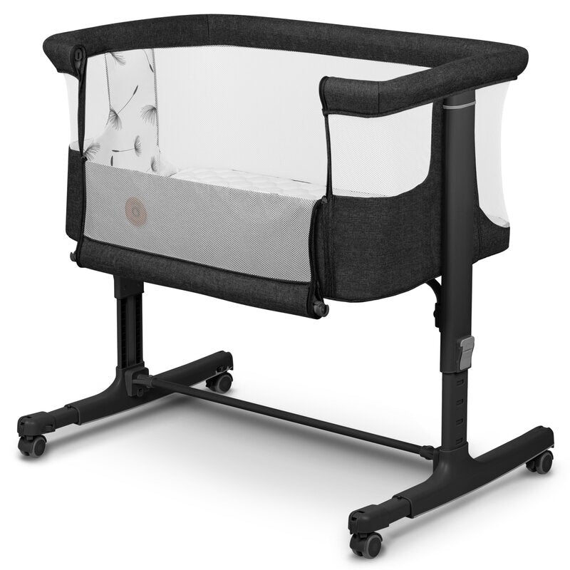Patut co-sleeper Lionelo Aurora 3in1, Gri inchis