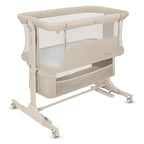 Pătuț co-sleeper Lionelo Jodie - detaliu saltea și husă Peach Skin