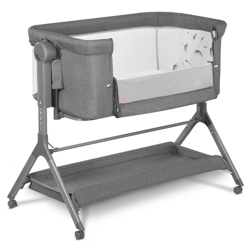 Patut co-sleeper Lionelo Leonie Plus Gri - imagine principala