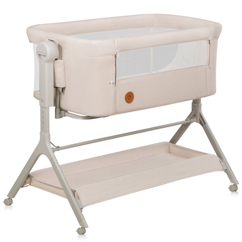 Patut co-sleeper Lionelo Leonie Plus Bej - vedere laterala