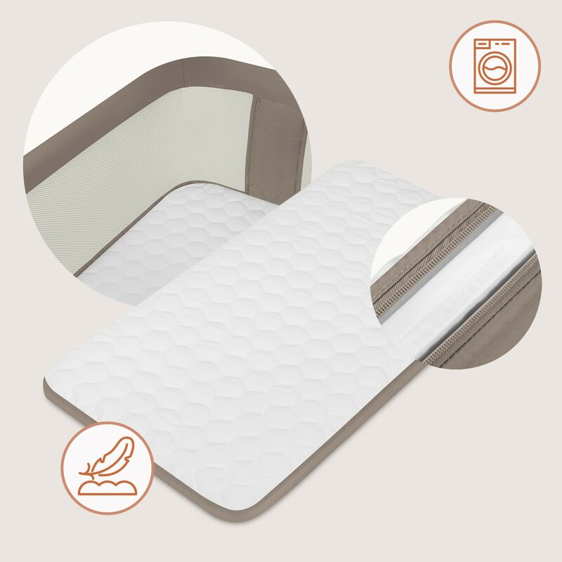 Patut Co-Sleeper Lionelo Pari Multifunctional 3 in 1 cu Leganare si Reglaj 6 Niveluri