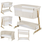 Patut co-sleeper Lionelo Thomi Plus Bej - vedere laterala